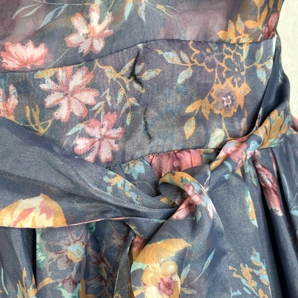 Selkie Printed Romance Novel Princess Puffy Off the Shoulder Floral Maxi Gown| S - Picture 11 of 13